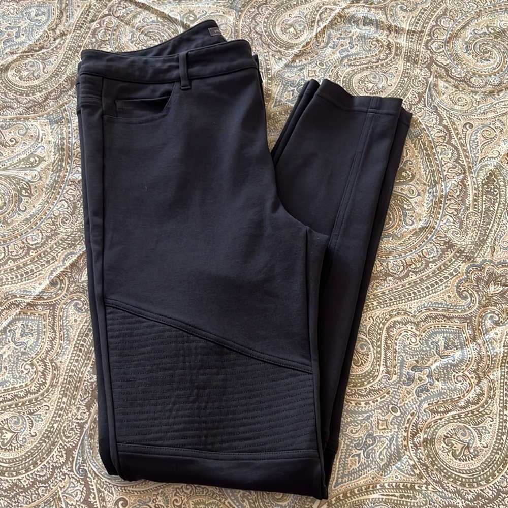 Vince Ponte Riding Moto Skinny Pants Gray size 12